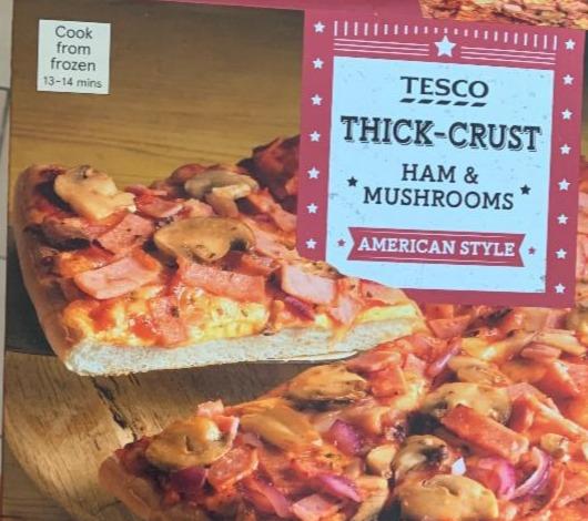 Zdjęcia - American Style Thick-Crust Ham & Mushroom pizza Tesco