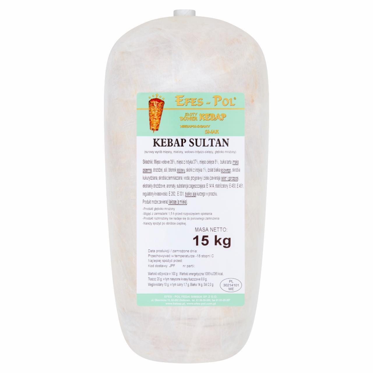 Zdjęcia - Kebap Sultan wołowo-indyczo-cielęcy 15 kg