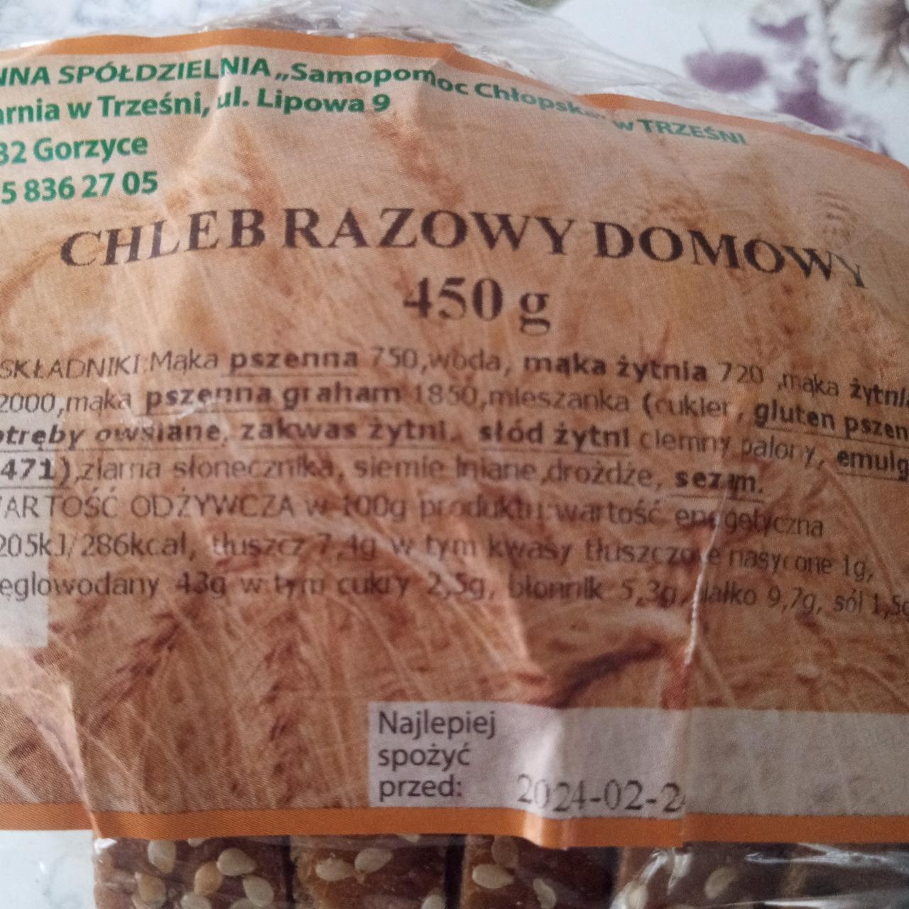 Zdjęcia - Chleb razowy domowy Samopomoc Chłopskom w Trześni