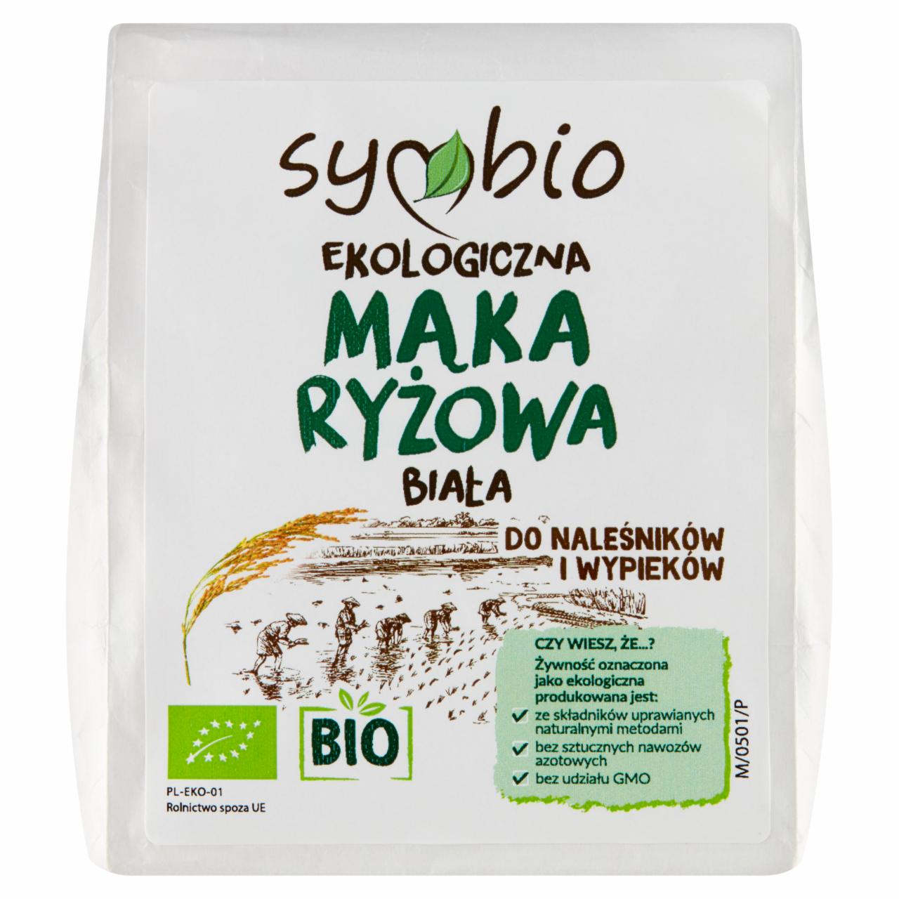 Zdjęcia - Symbio Ekologiczna mąka ryżowa biała 500 g