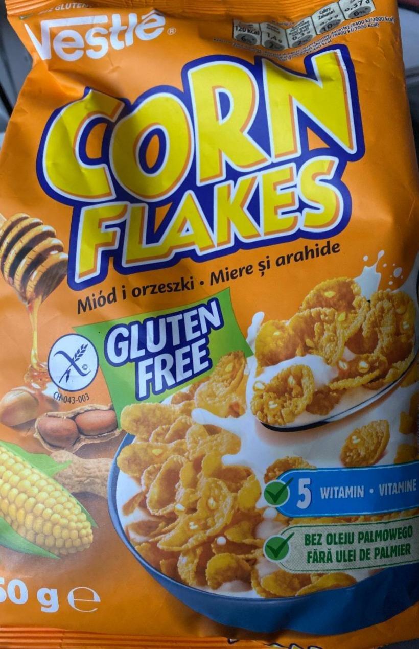 Zdjęcia - Corn Flakes płatki kukurydziane miód i orzeszki 250 g Nestlé