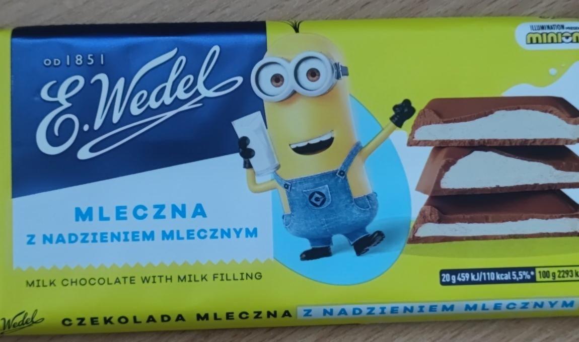 Zdjęcia - Czekolada mleczna z nadzieniem mlecznym E. Wedel