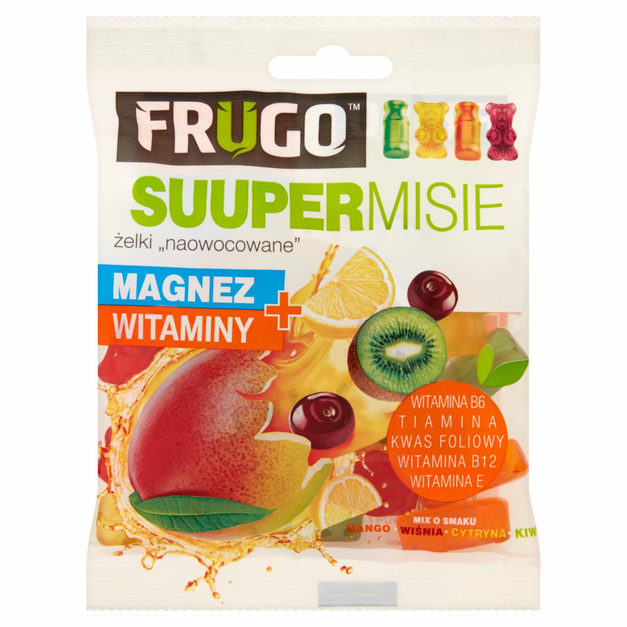 Zdjęcia - Frugo Suuper Misie Żelki naowocowane magnez + witaminy 90 g
