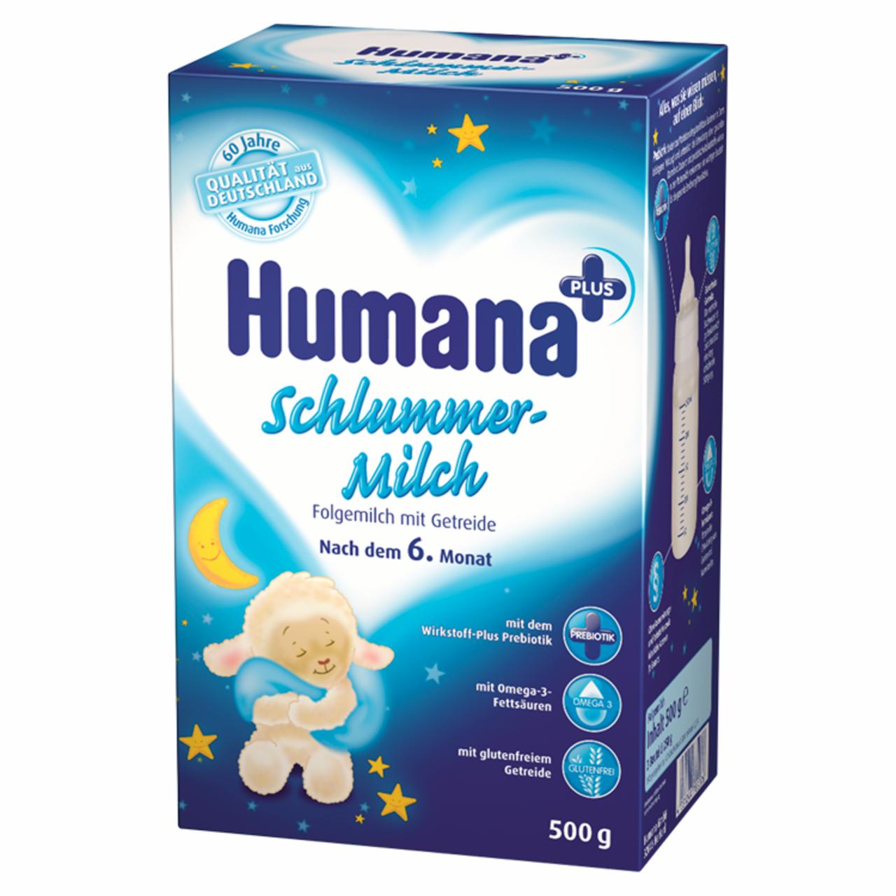 Zdjęcia - Humana Na dobranoc Premium Mleko następne z prebiotykiem i dodatkiem zboża po 6. miesiącu 500 g