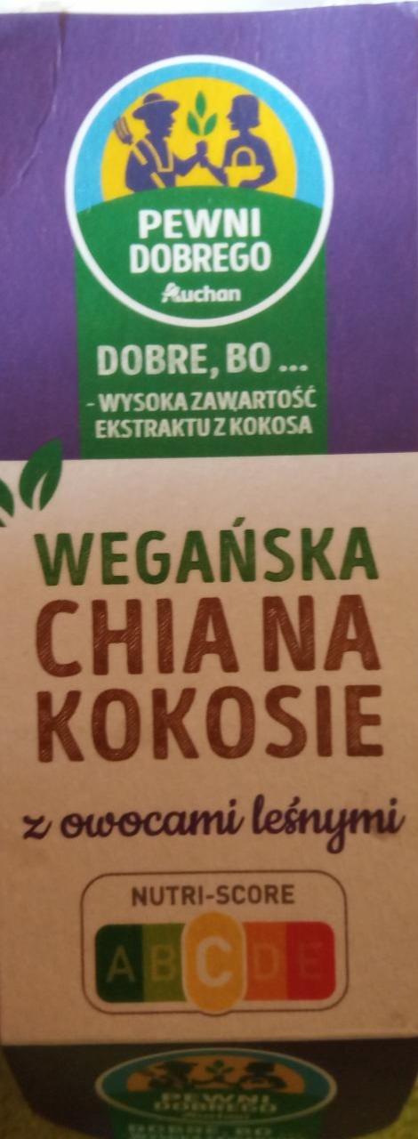 Zdjęcia - Wegańska chia na kokosie z owocami leśnymi Auchan