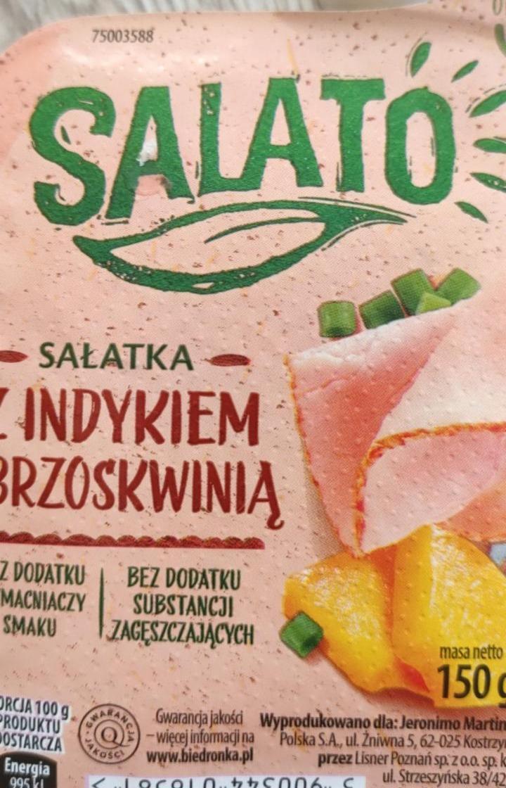 Zdjęcia - Sałatka z indykiem i brzoskwinią Salato