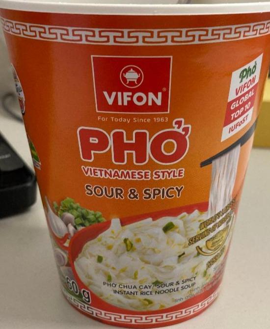 Zdjęcia - Vifon Wietnamska zupa Pho ostro-kwaśna 60 g