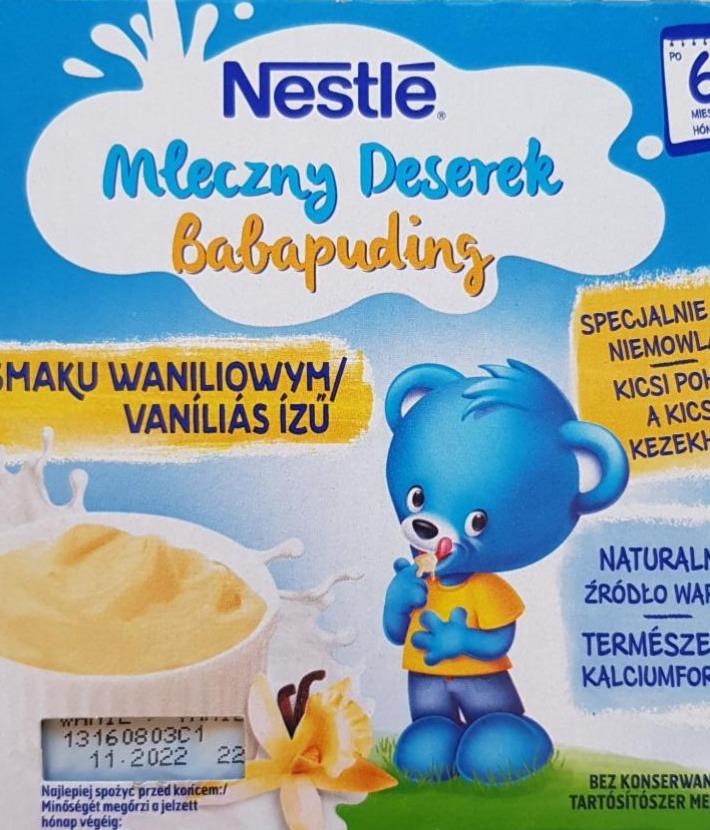 Zdjęcia - Mleczny Deserek Babapuding o smaku waniliowym Nestle 4×100g