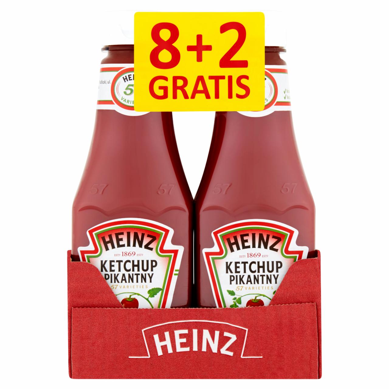 Zdjęcia - Heinz Ketchup pikantny 10 x 342 g