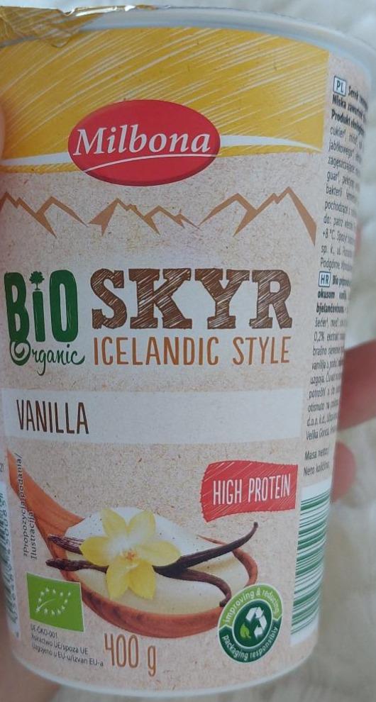 Zdjęcia - Bio Organic Skyr Iceland style Vanilla Milbona