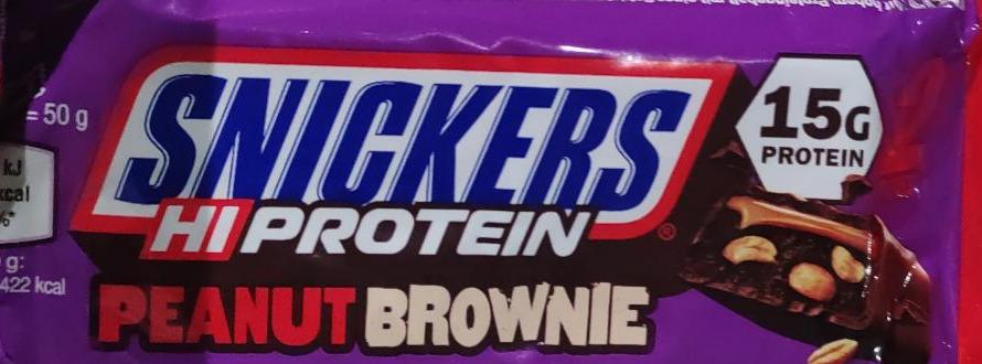 Zdjęcia - Snickers HI protein peanut brownie