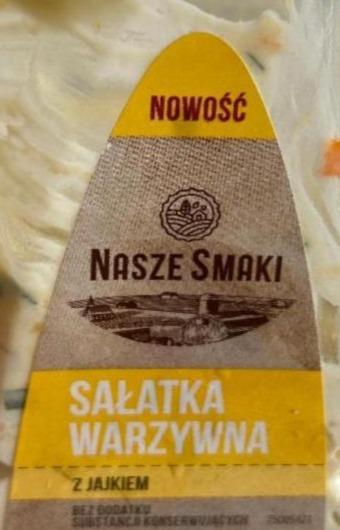 Zdjęcia - Sałatka warzywna z jajkiem Nasze smaki