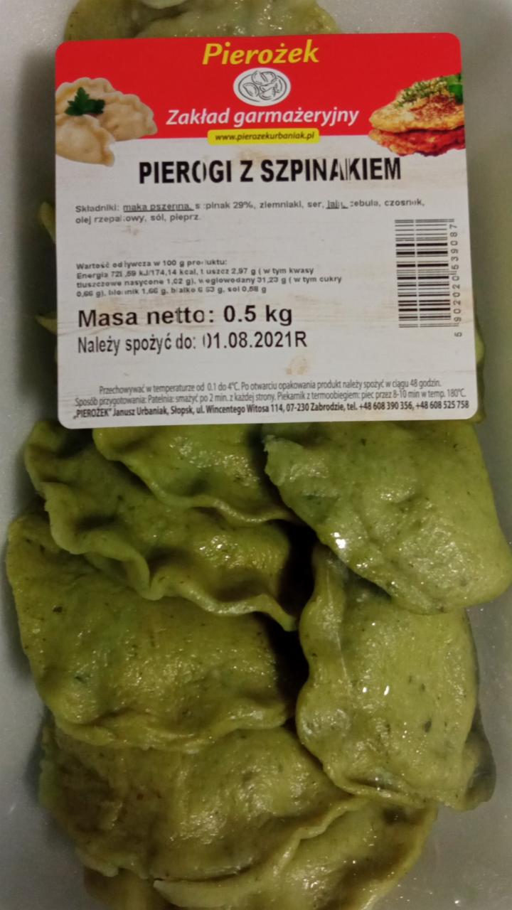 Zdjęcia - Pierogi ze szpinakiem Pierożek