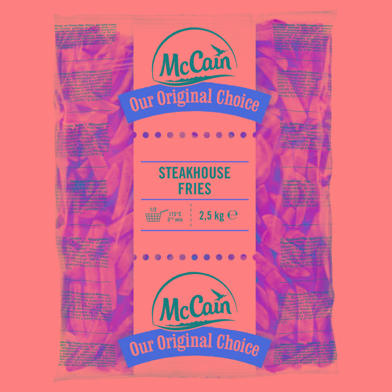 Zdjęcia - McCain Our Original Choice Frytki stekowe 2,5 kg