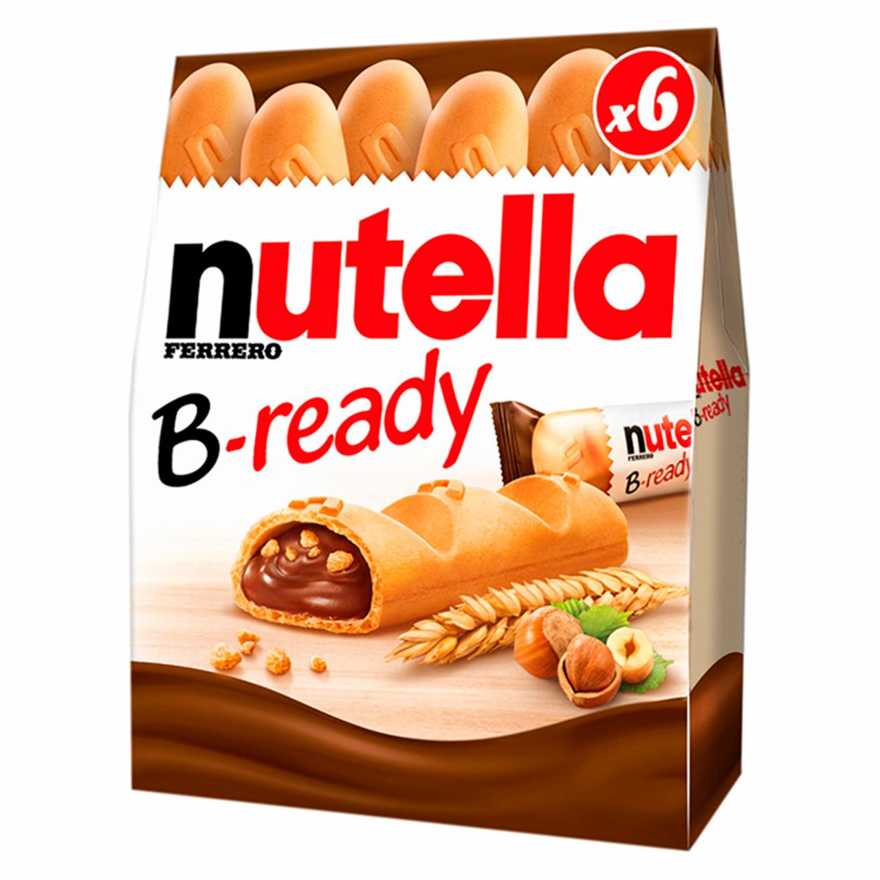 Zdjęcia - Nutella B-ready Wafelek z orzechami laskowymi i kakao oraz chrupkami 6 x 22 g