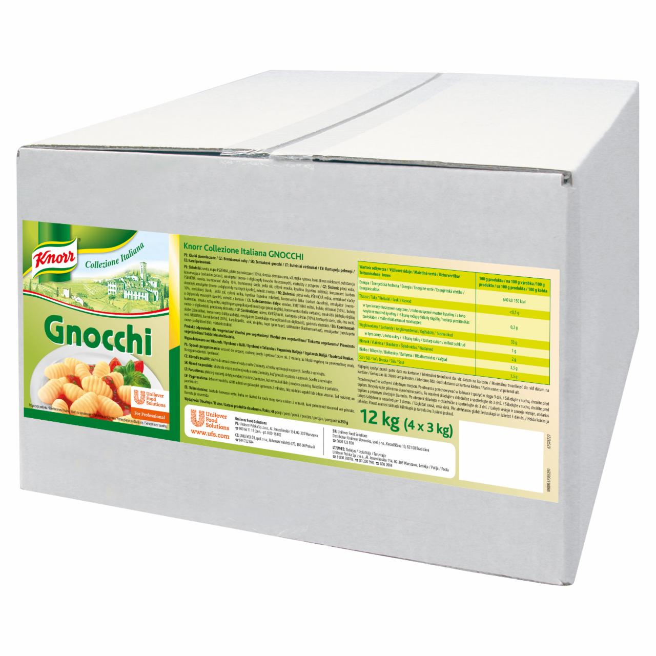 Zdjęcia - Knorr Collezione Italiana Gnocchi 12 kg (4 x 3 kg)