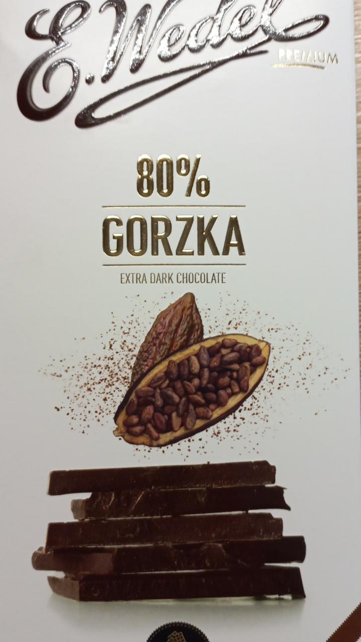 Zdjęcia - Czekolada gorzka 80% E. Wedel