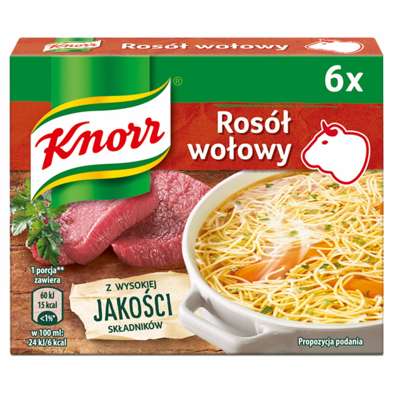 Zdjęcia - Knorr Rosół wołowy 60 g (6 x 10 g)