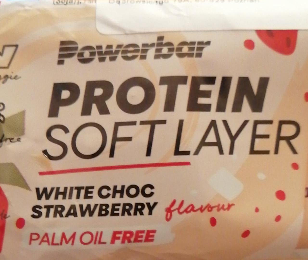 Zdjęcia - Baton białkowy o smaku truskawkowym z chrupkami Powerbar