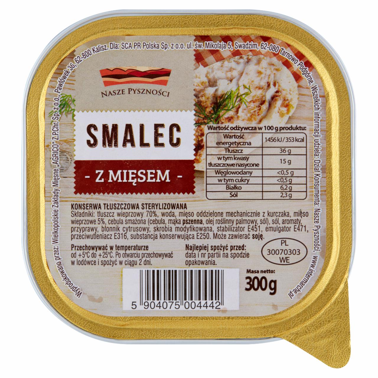 Zdjęcia - Nasze Pyszności Smalec z mięsem 300 g