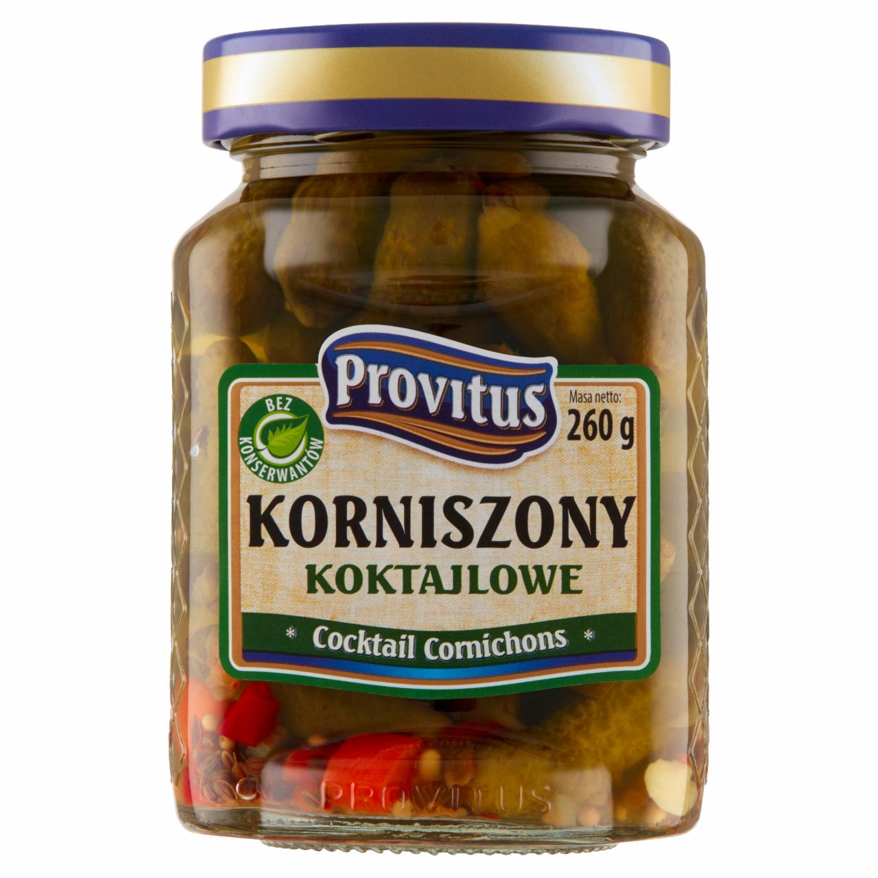 Zdjęcia - Provitus Korniszony koktajlowe 260 g