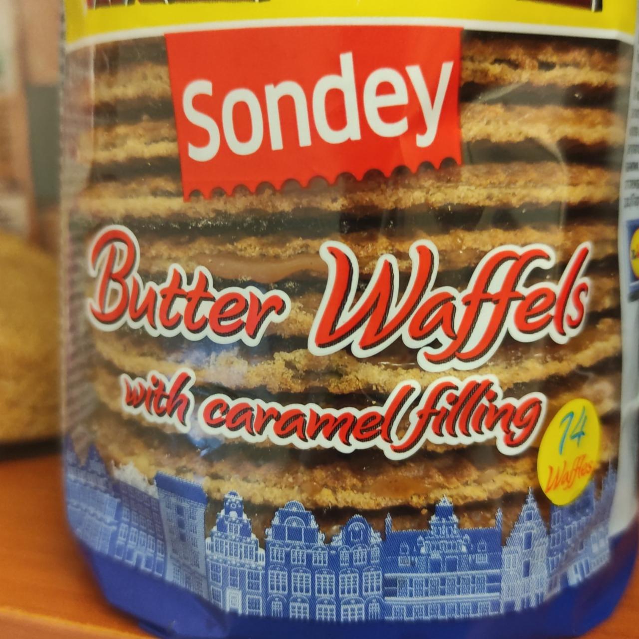 Zdjęcia - Butter Waffels with caramel filling Sondey