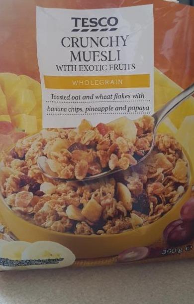 Zdjęcia - Crunchy muesli with exotic fruits Tesco