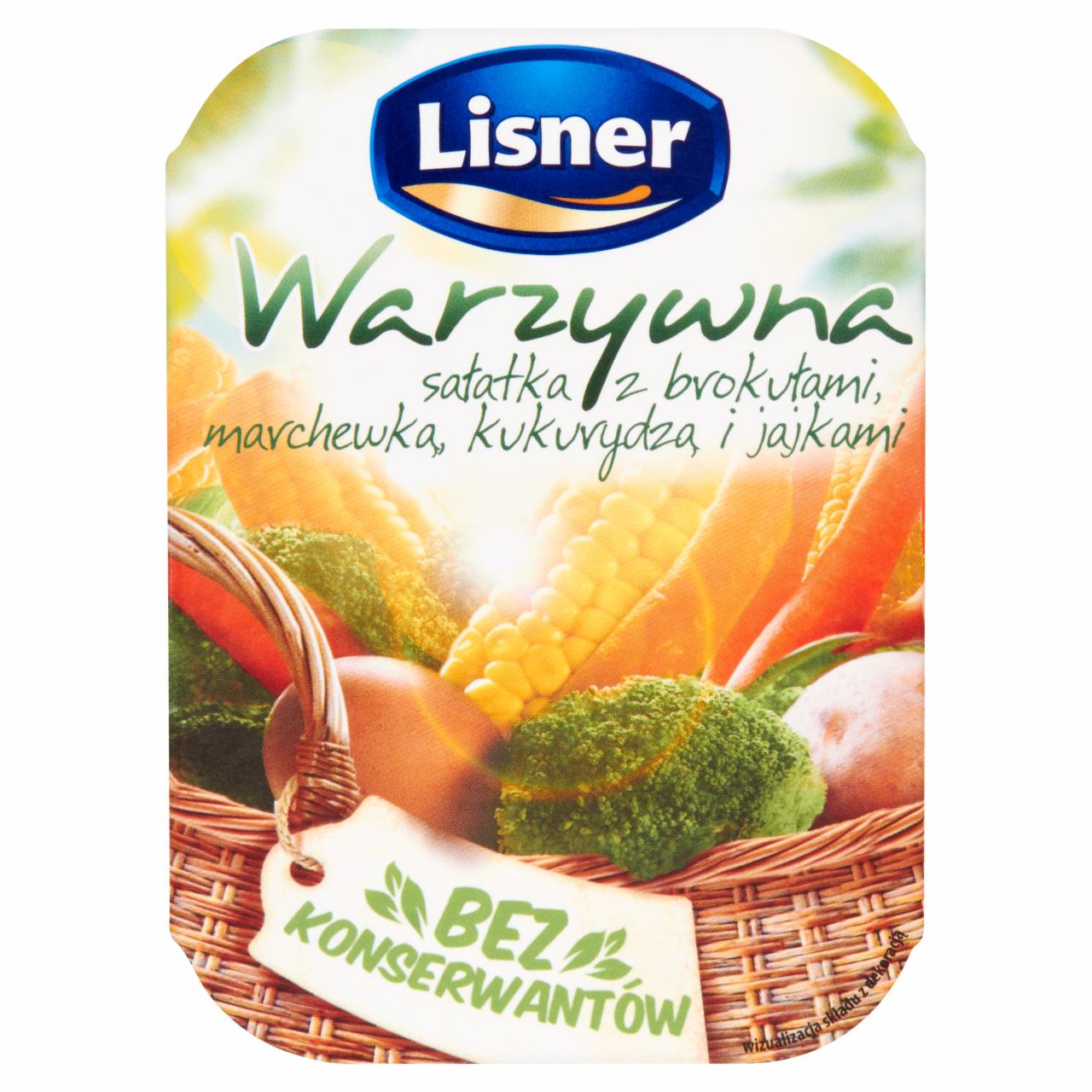 Zdjęcia - Lisner Warzywna sałatka z brokułami marchewką kukurydzą i jajkami 150 g