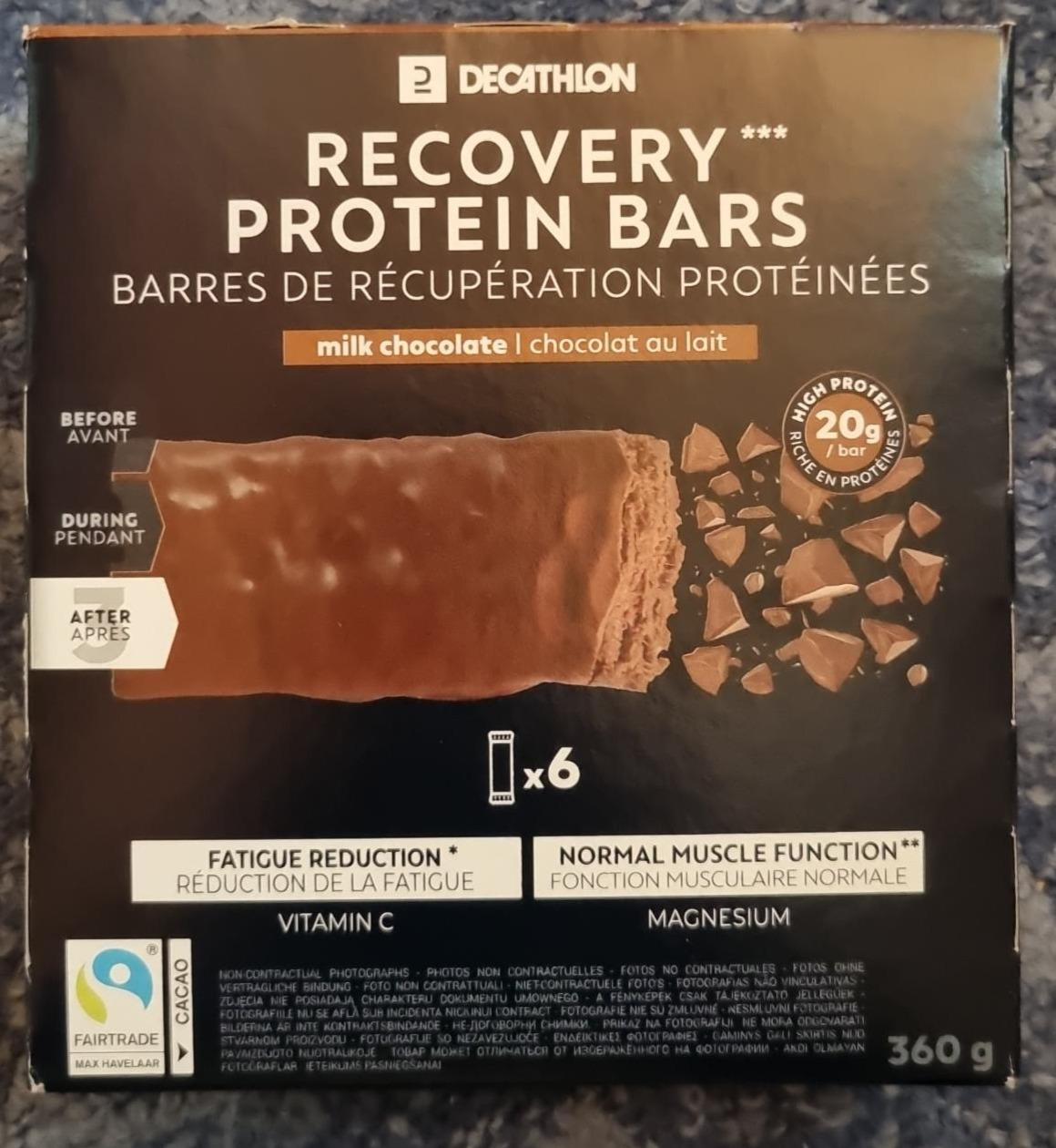 Zdjęcia - recovery protein bars milk chocolate Decathlon