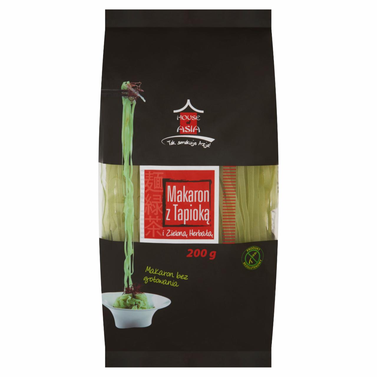 Zdjęcia - House of Asia Bezglutenowy makaron z tapioką i zieloną herbatą 200 g