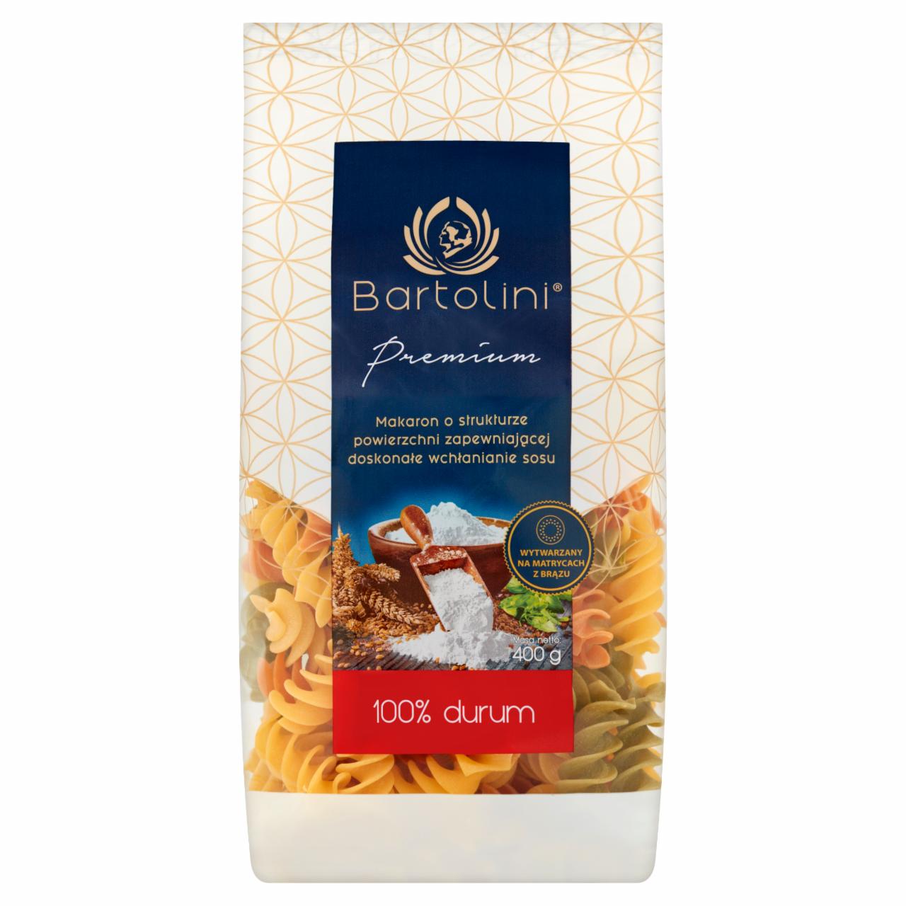 Zdjęcia - Bartolini Premium Makaron 100% durum świderek nr 4 smakowy 400 g
