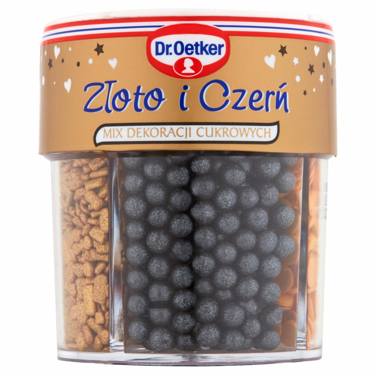 Zdjęcia - Dr. Oetker Złoto i Czerń Mix dekoracji cukrowych 83 g