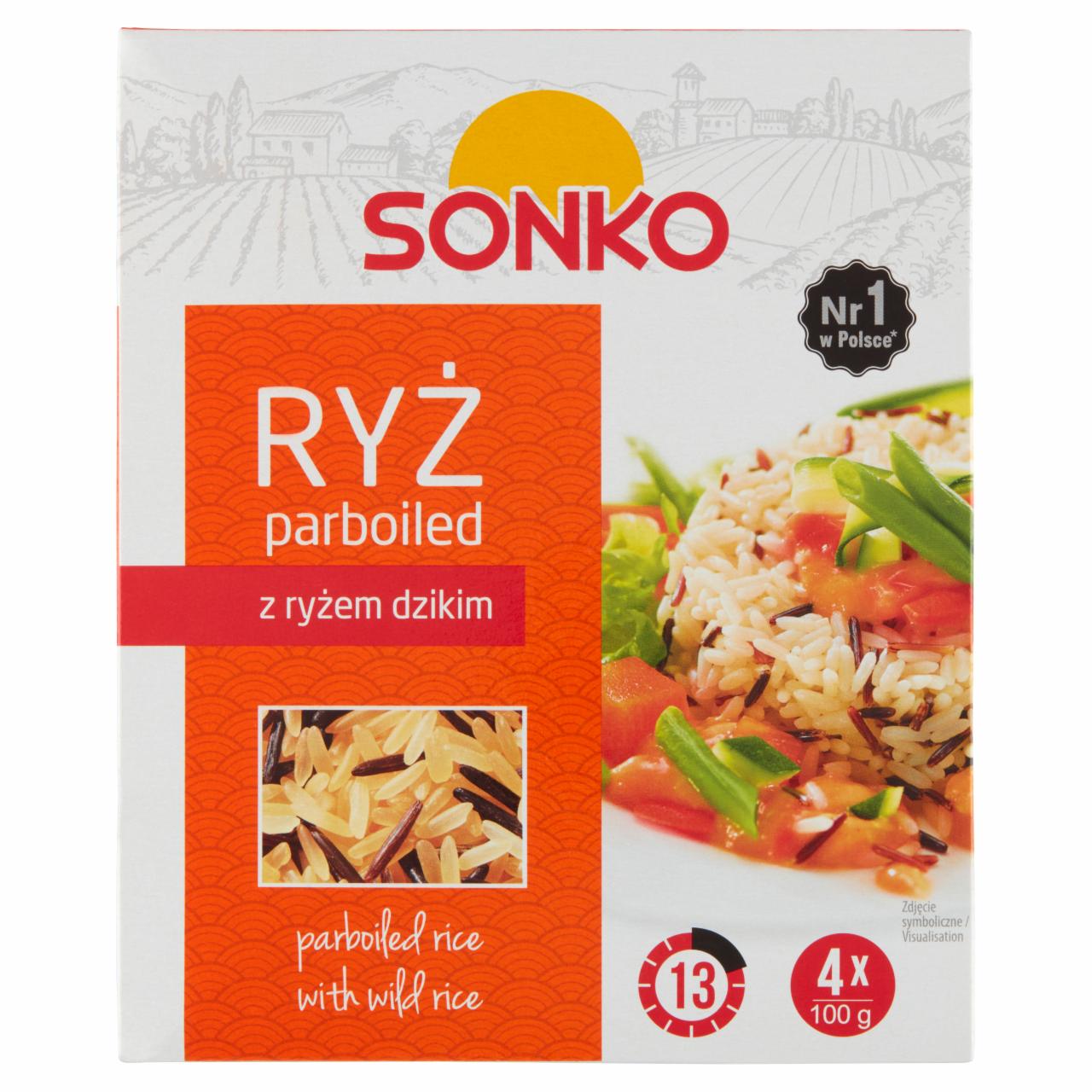 Zdjęcia - Sonko Ryż parboiled z ryżem dzikim 400 g (4 x 100 g)