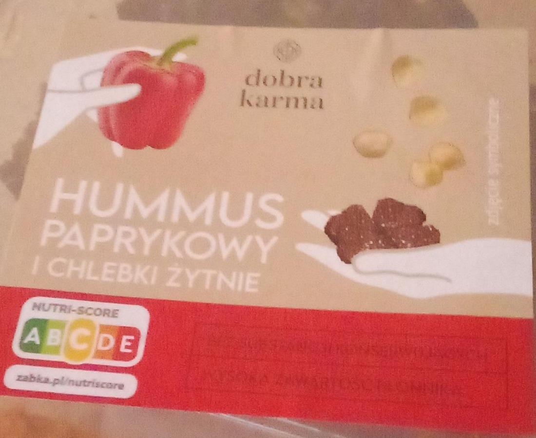 Zdjęcia - Hummus paprykowy i chlebki żytnie Dobra karma