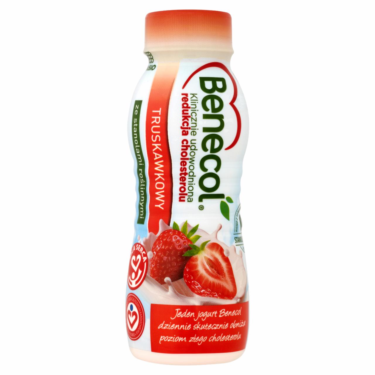 Zdjęcia - Benecol Jogurt pitny Truskawkowy 250 ml