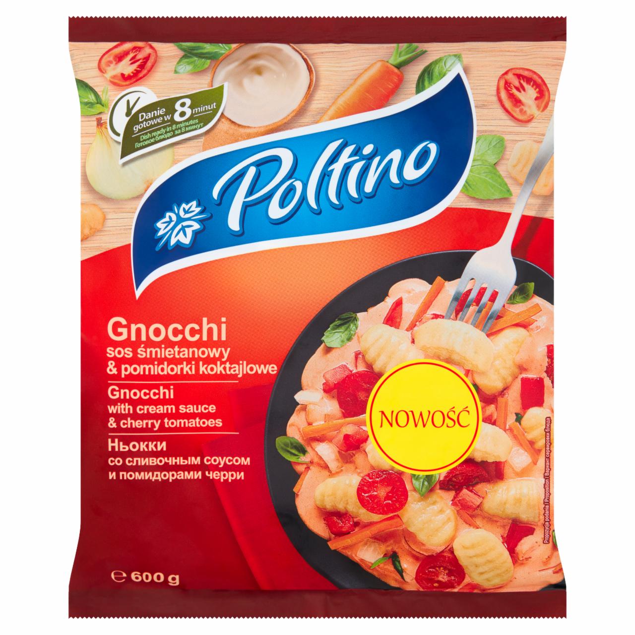 Zdjęcia - Poltino Gnocchi sos śmietanowy & pomidorki koktajlowe 600 g