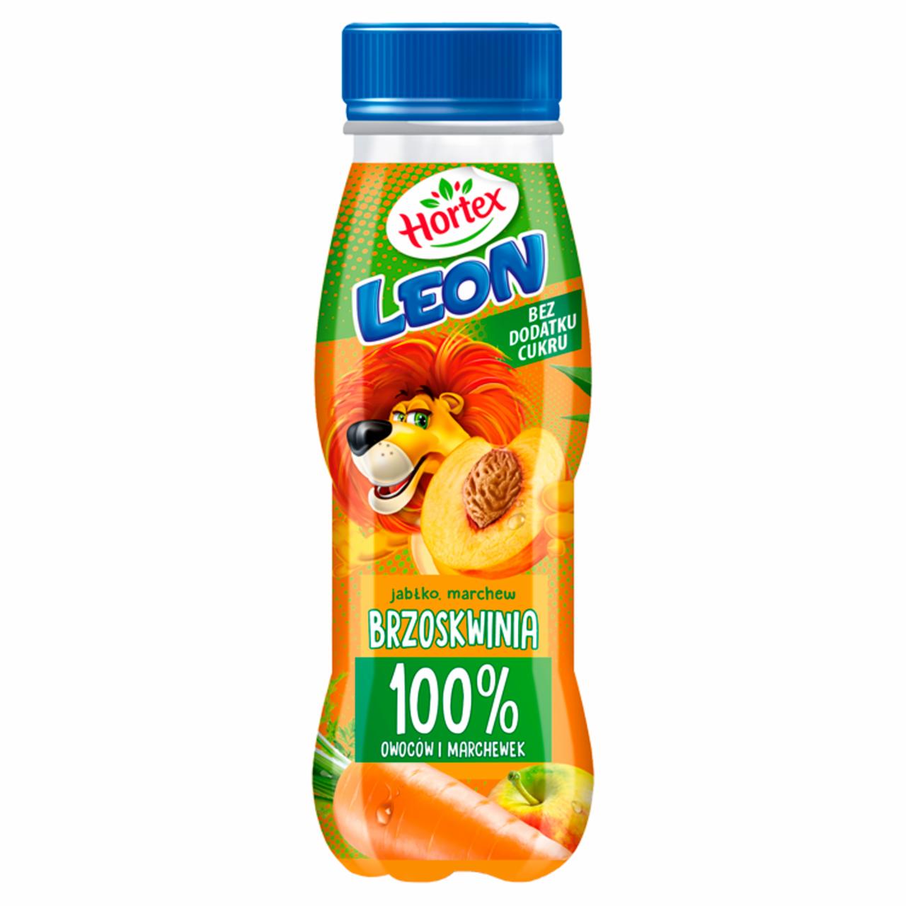 Zdjęcia - Hortex Leon Sok jabłko marchew brzoskwinia 300 ml