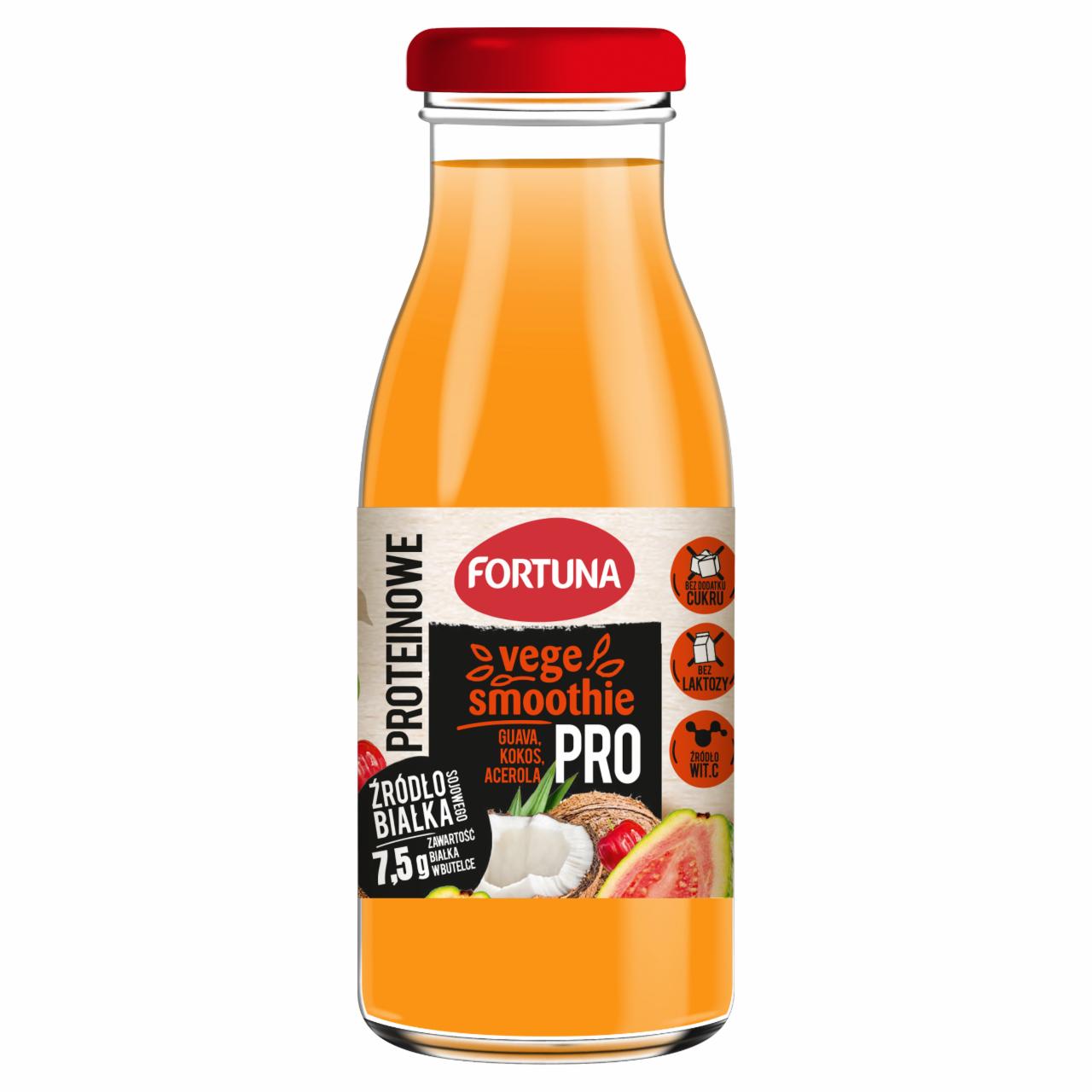 Zdjęcia - Fortuna Vege Smoothie proteinowe guava kokos acerola 215 ml