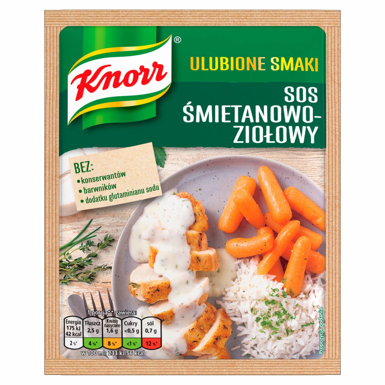 Zdjęcia - Knorr Ulubione Smaki Sos śmietanowo-ziołowy 29 g
