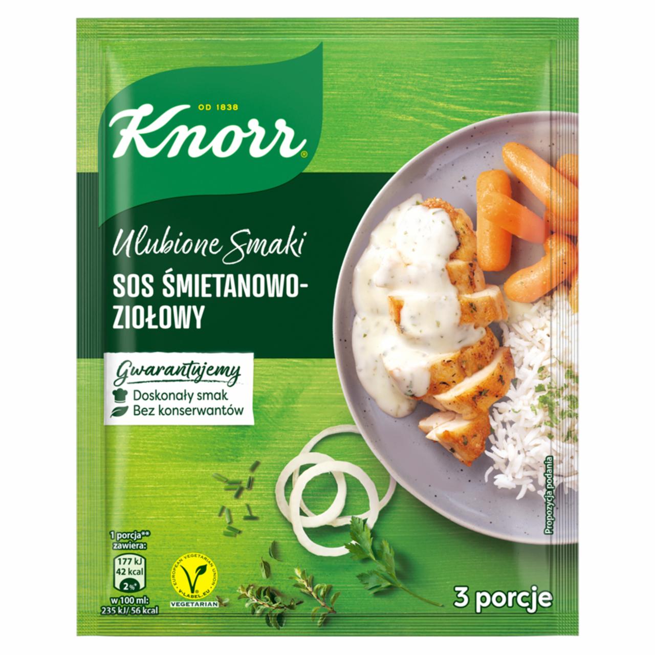Zdjęcia - Knorr Ulubione Smaki Sos śmietanowo-ziołowy 29 g