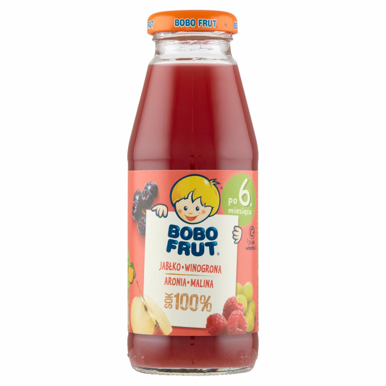 Zdjęcia - Bobo Frut Sok 100% jabłko winogrona aronia malina po 6. miesiącu 300 ml