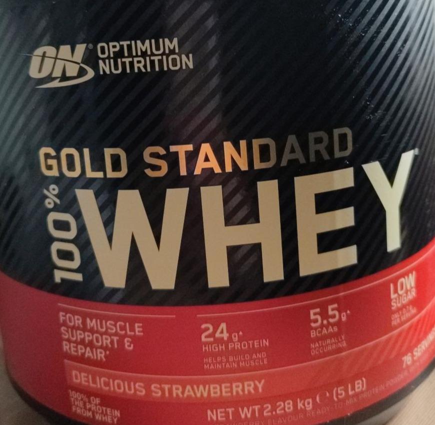 Zdjęcia - Gold Standard 100% Strawberry Whey Optimum Nutrition