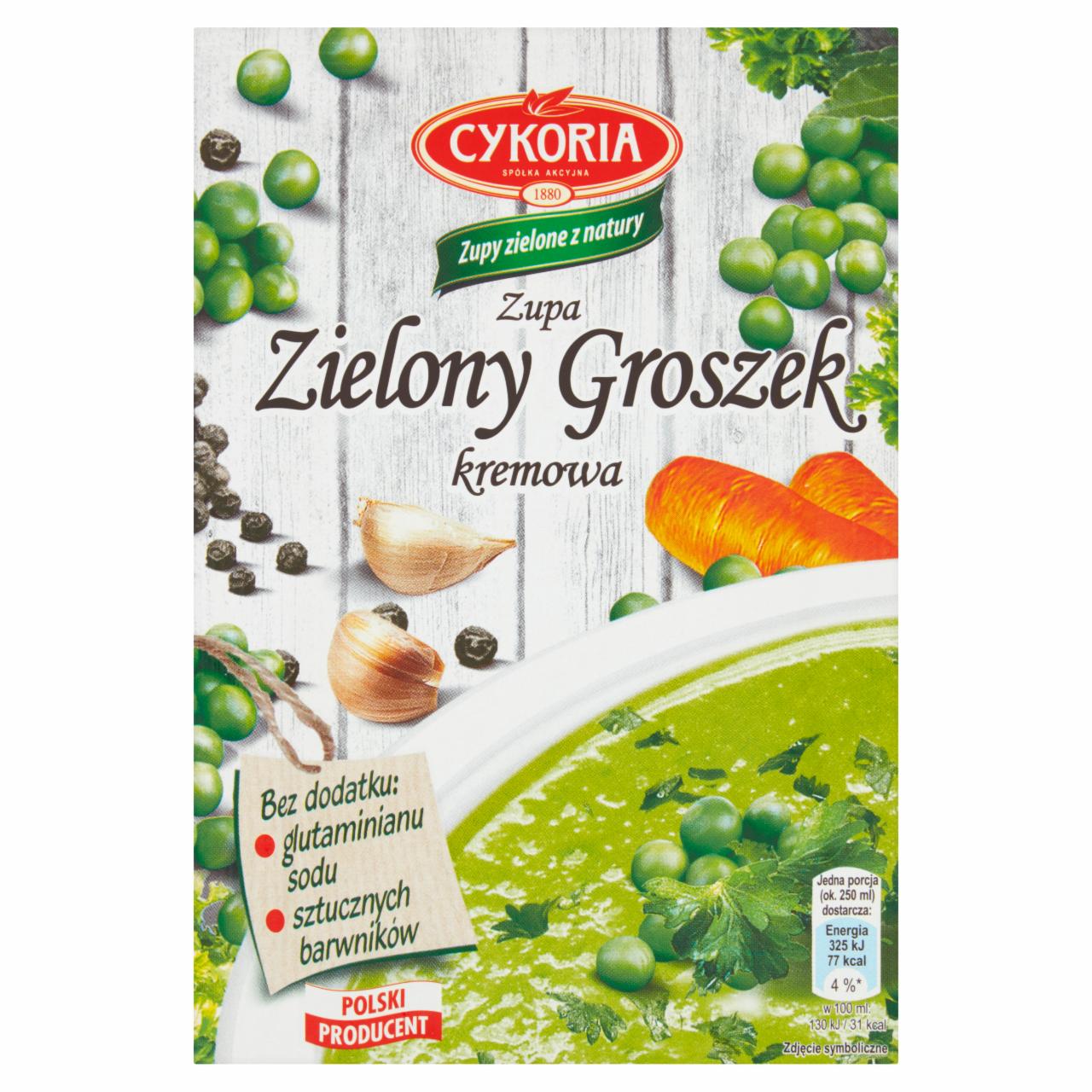 Zdjęcia - Cykoria Zupa zielony groszek kremowa 50 g