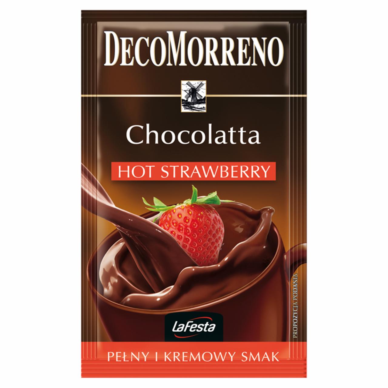 Zdjęcia - DecoMorreno La Festa Chocolatta Hot Strawberry Napój instant o smaku czekoladowo-truskawkowym 25 g