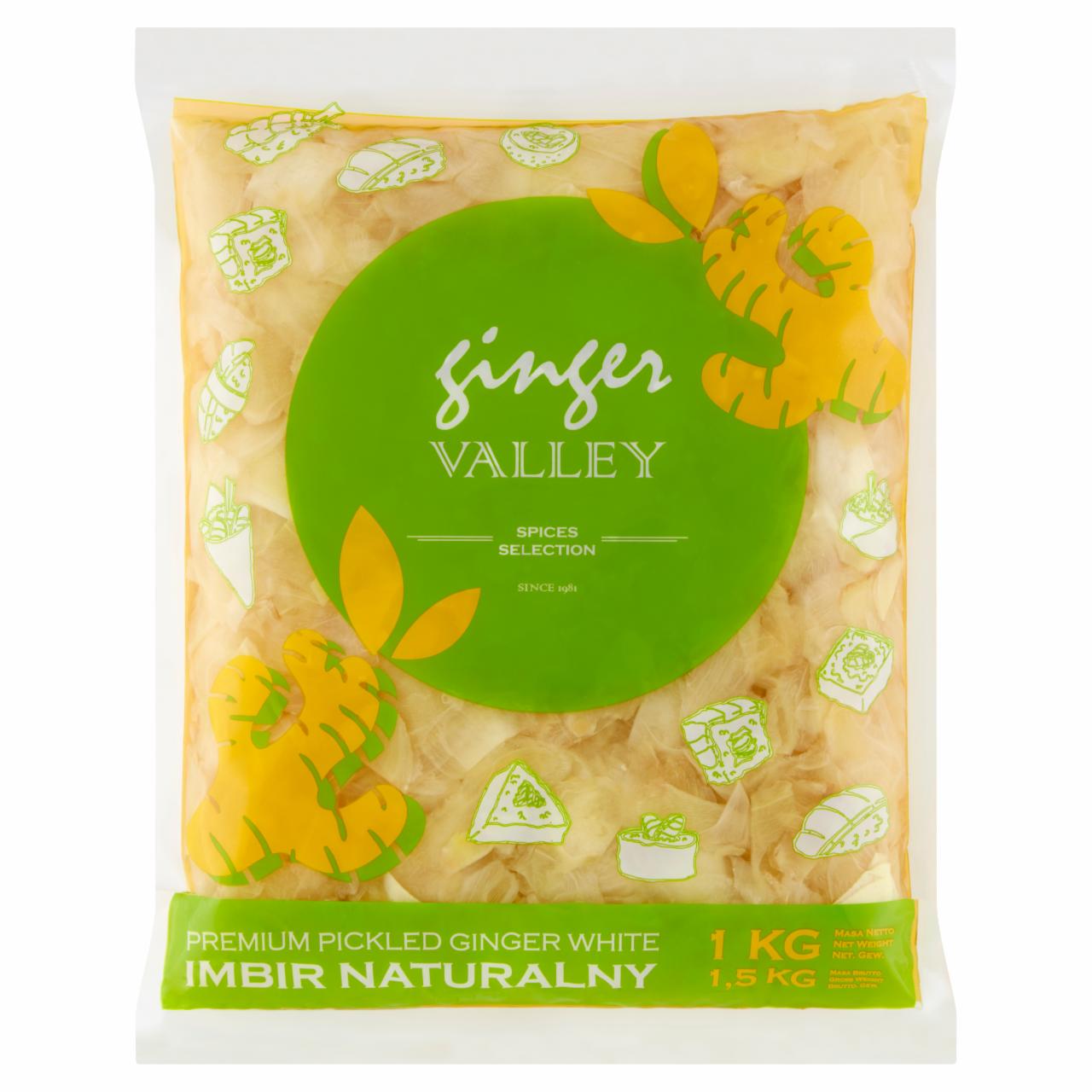 Zdjęcia - Imbir marynowany naturalny biały 1 kg