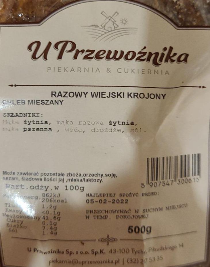 Zdjęcia - CHLEB RAZOWY WIEJSKI KROJONY U PRZEWOŹNIKA