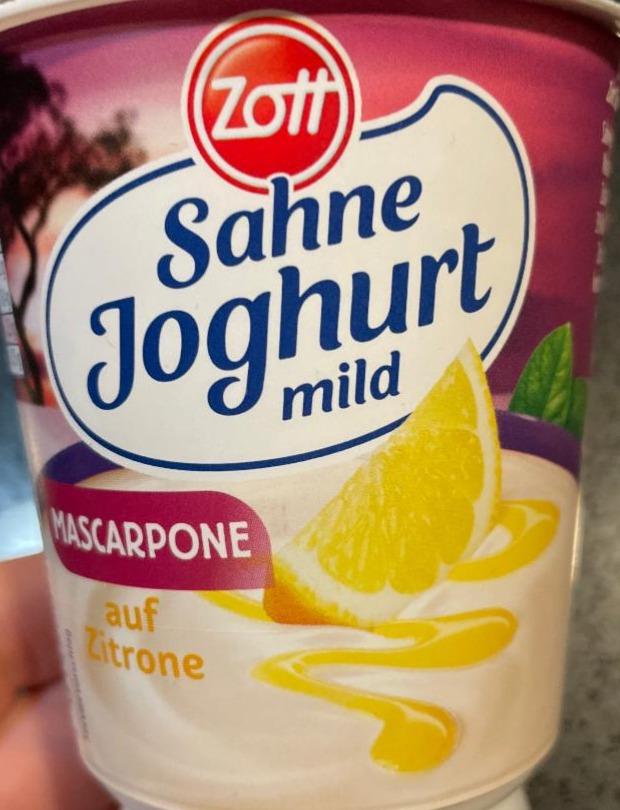Zdjęcia - Sahne Joghurt mascarpone auf Zitrone Zott