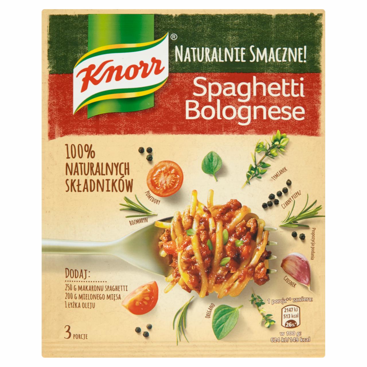 Zdjęcia - Knorr Spaghetti bolognese 38 g