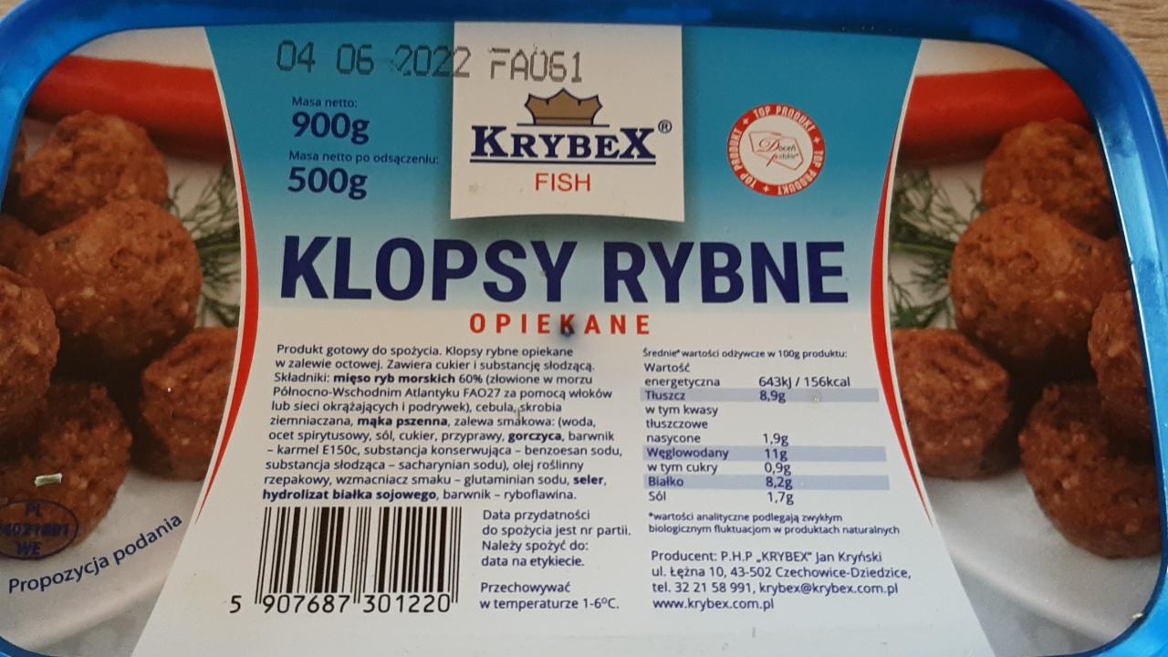 Zdjęcia - Klopsy Rybna Opiekane Krybex Fish