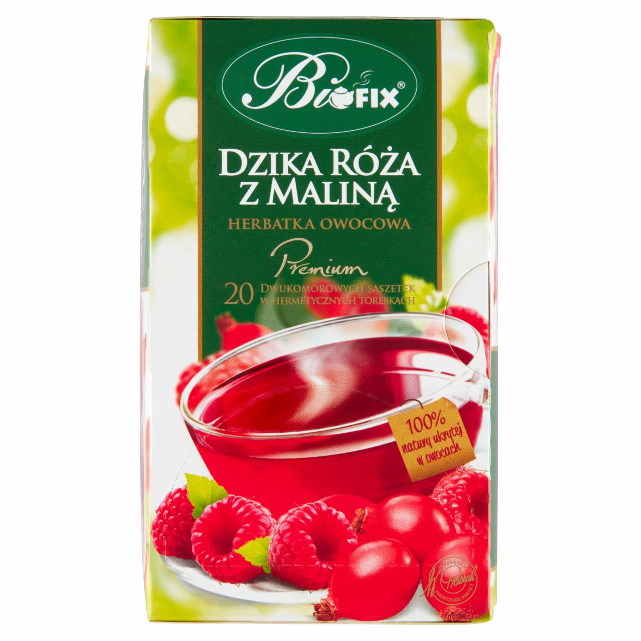 Zdjęcia - Bifix Premium Herbatka owocowa dzika róża z maliną 40 g (20 x 2 g)